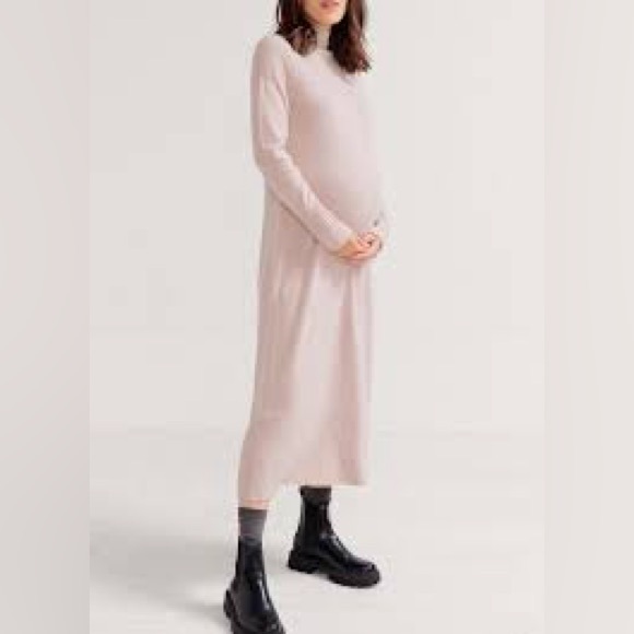 Hatch The Peyton Sweater Dress Oat Melange - Picture 3 of 6